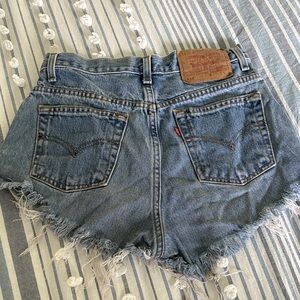 Vintage Levi’s 512 cut off shorts Made in Mexico